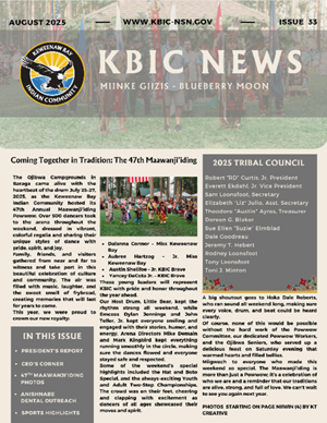 KBIC Newsletter Notice for August 2025