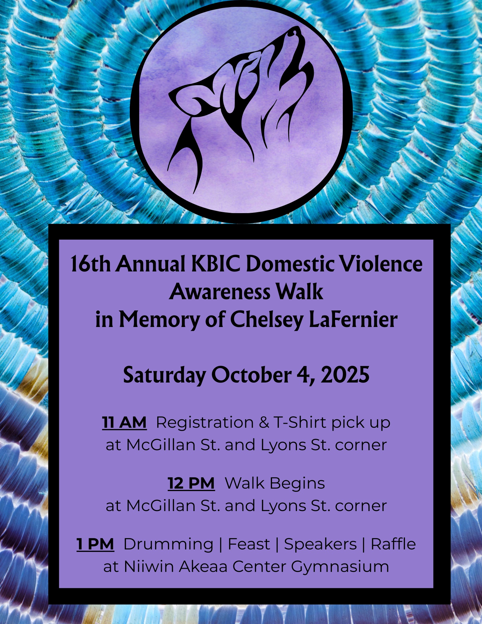 KBIC Domestic Violence Awareness Walk notice
