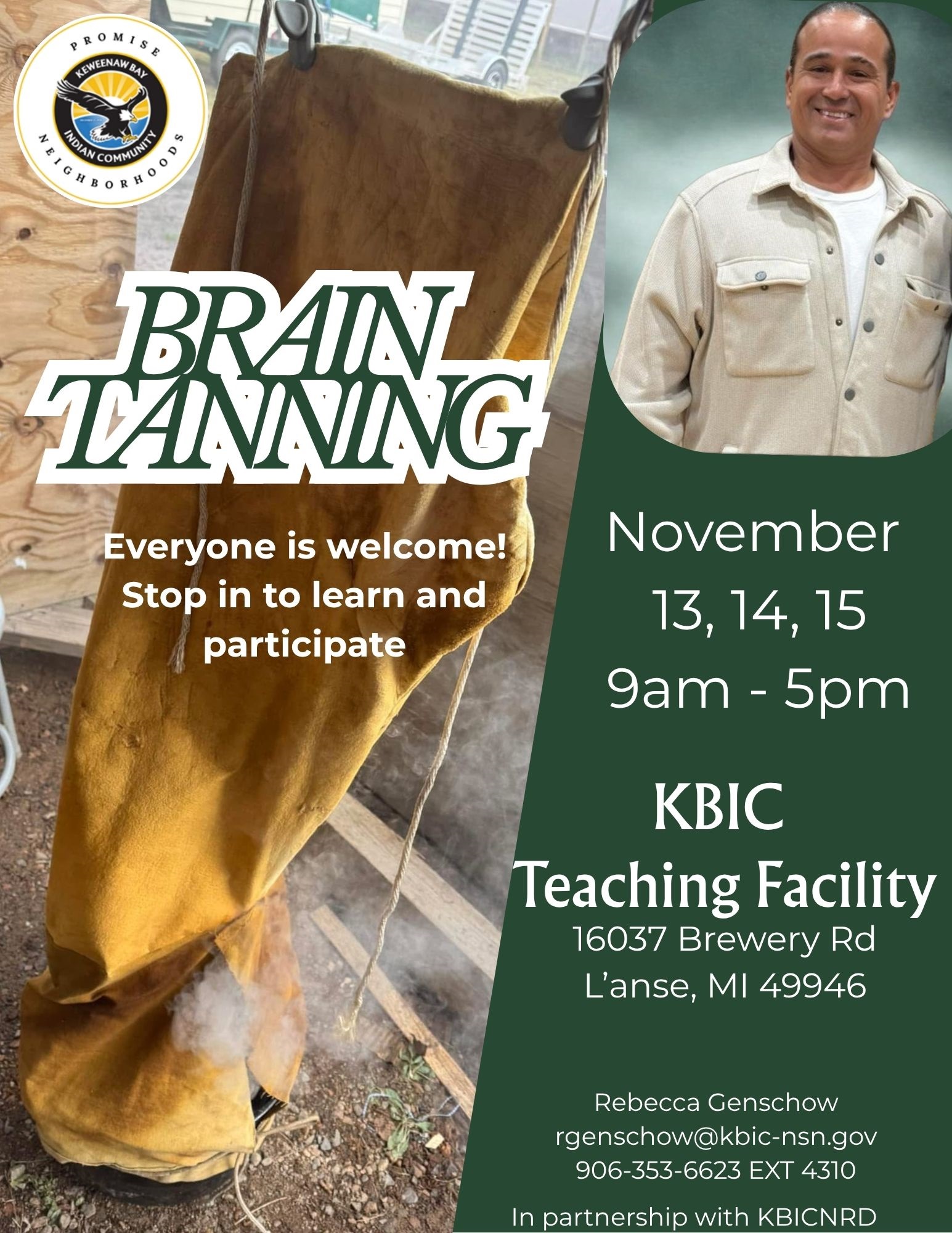 Brain Tanning event notice