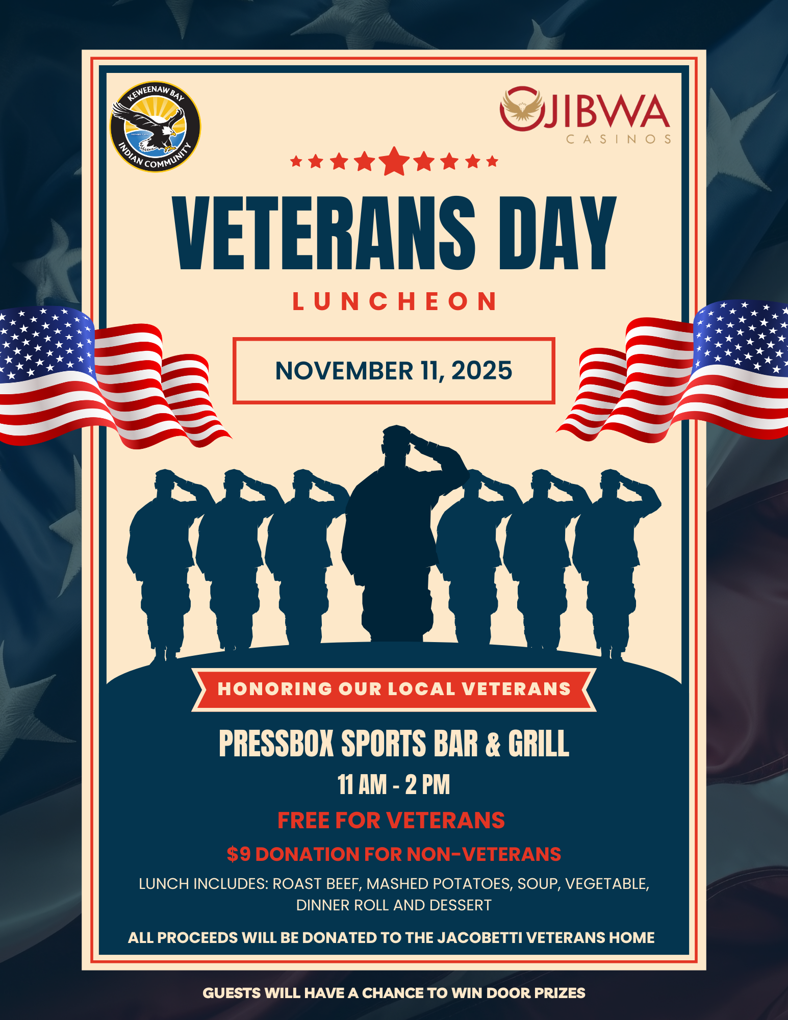 Veterans Day Luncheon event notice