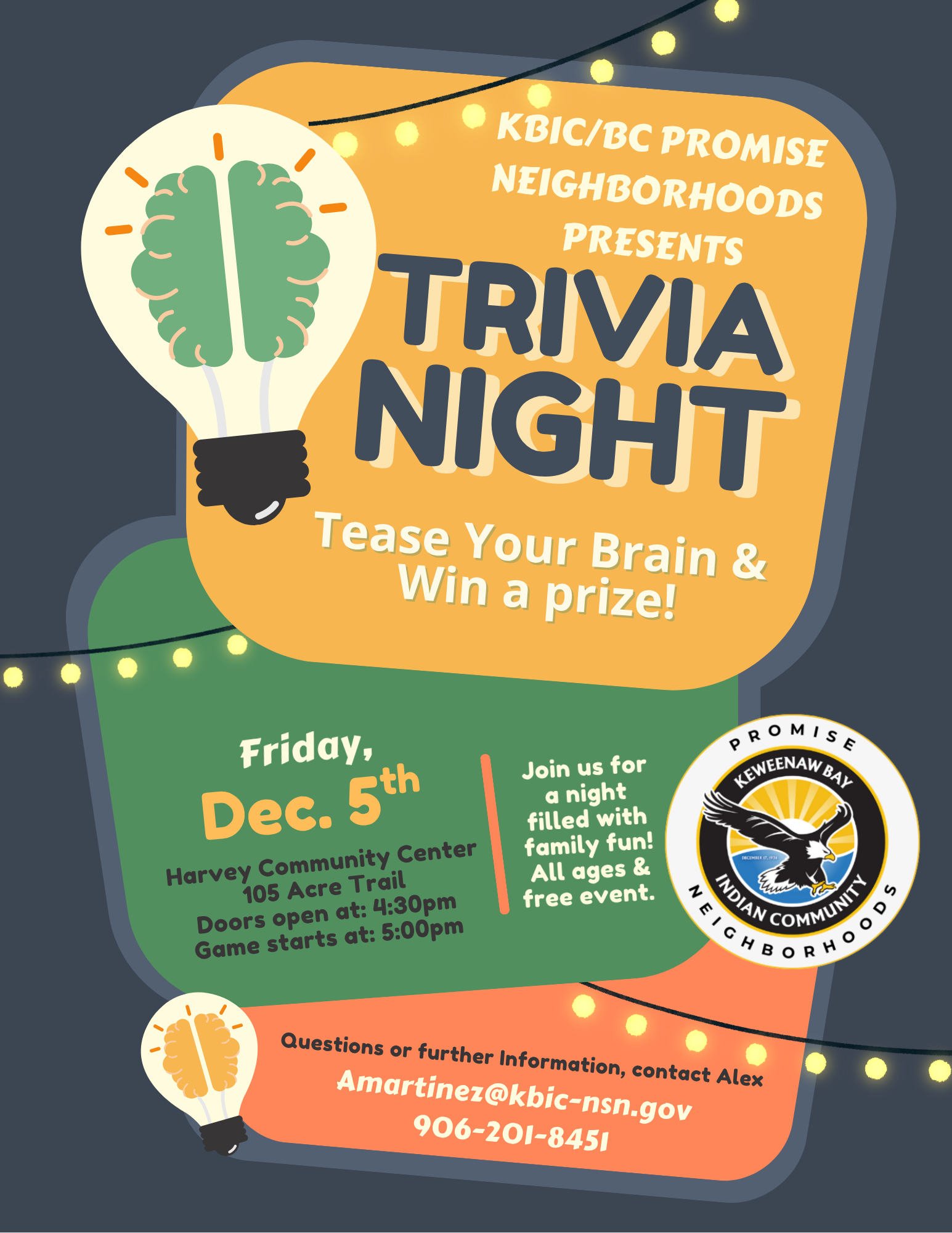 Trivia Night event notice