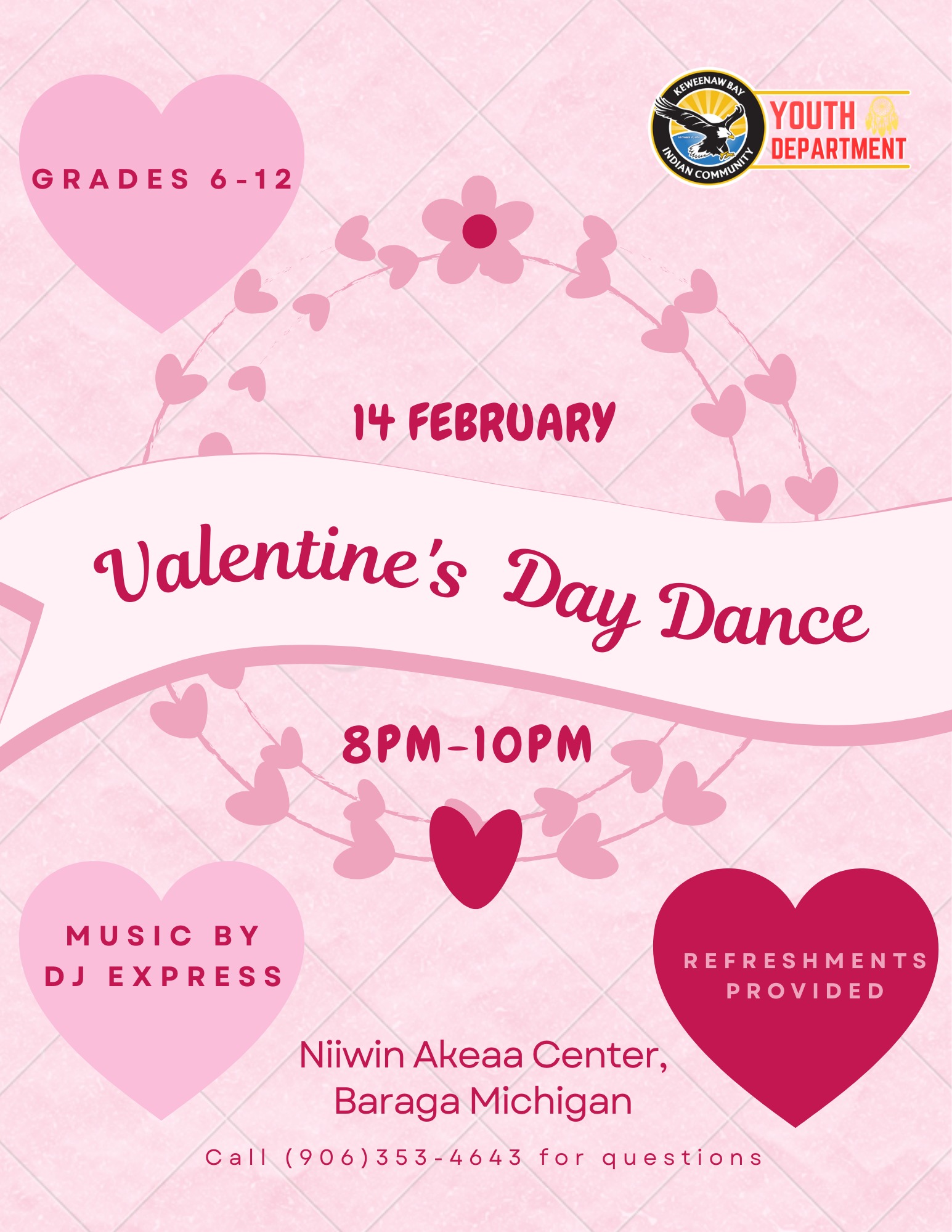Valentine's Day dance notice