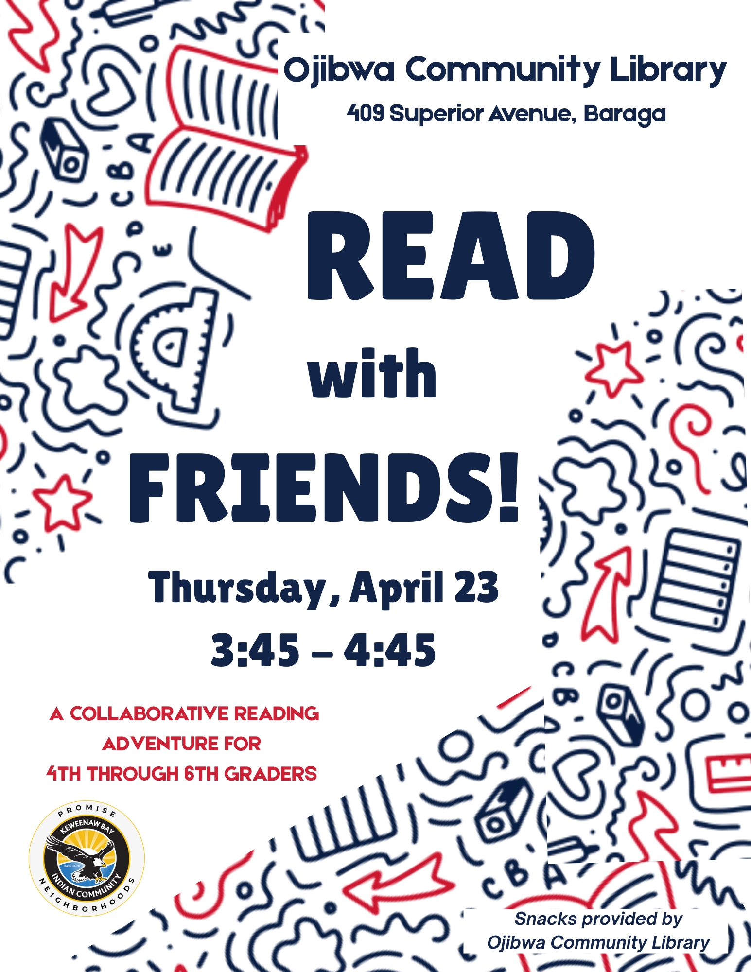 Read with Friends event notice