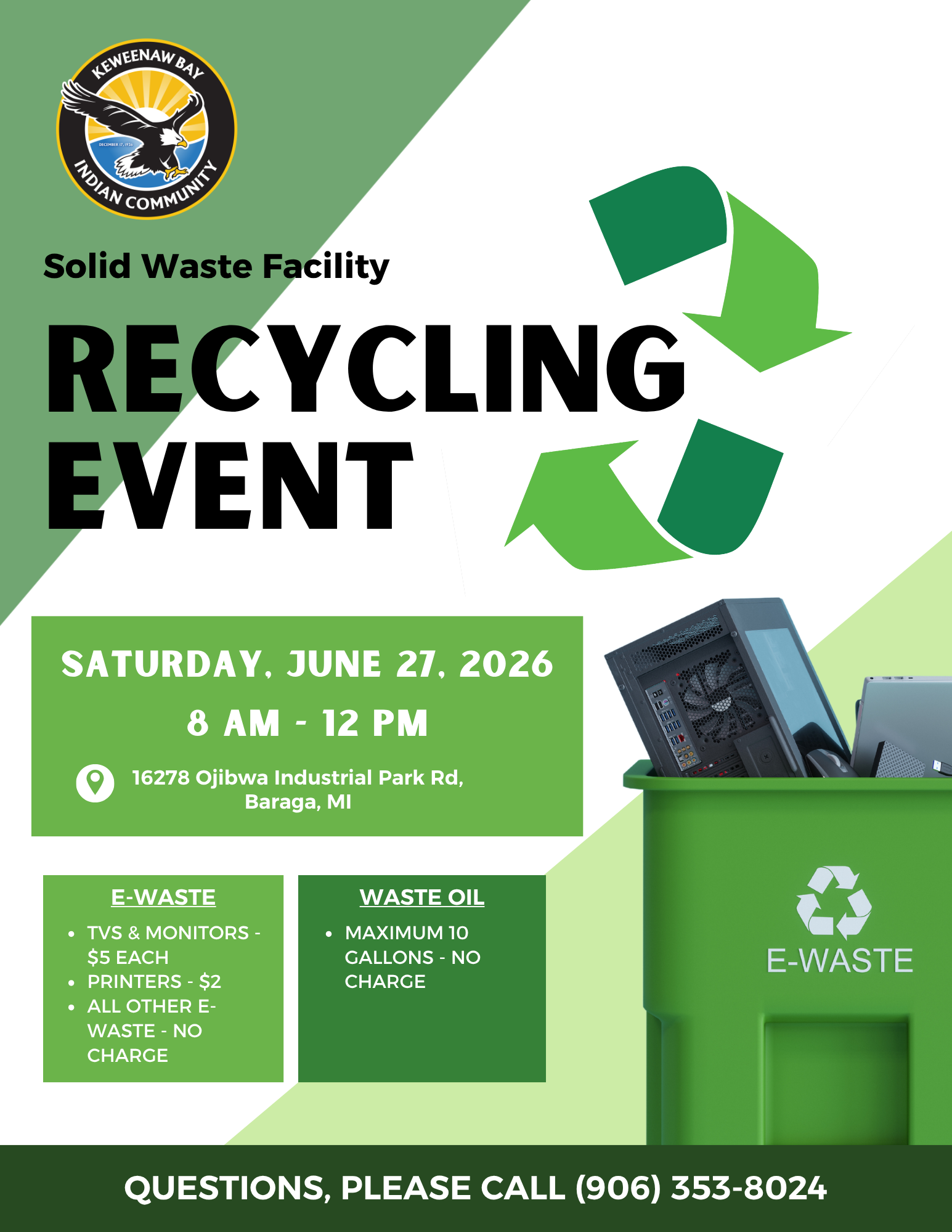 Recycling Event notice