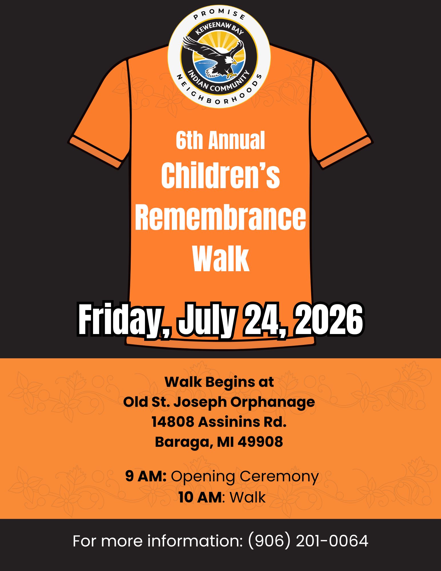 6th Annual Children's Remembrance Walk event notice