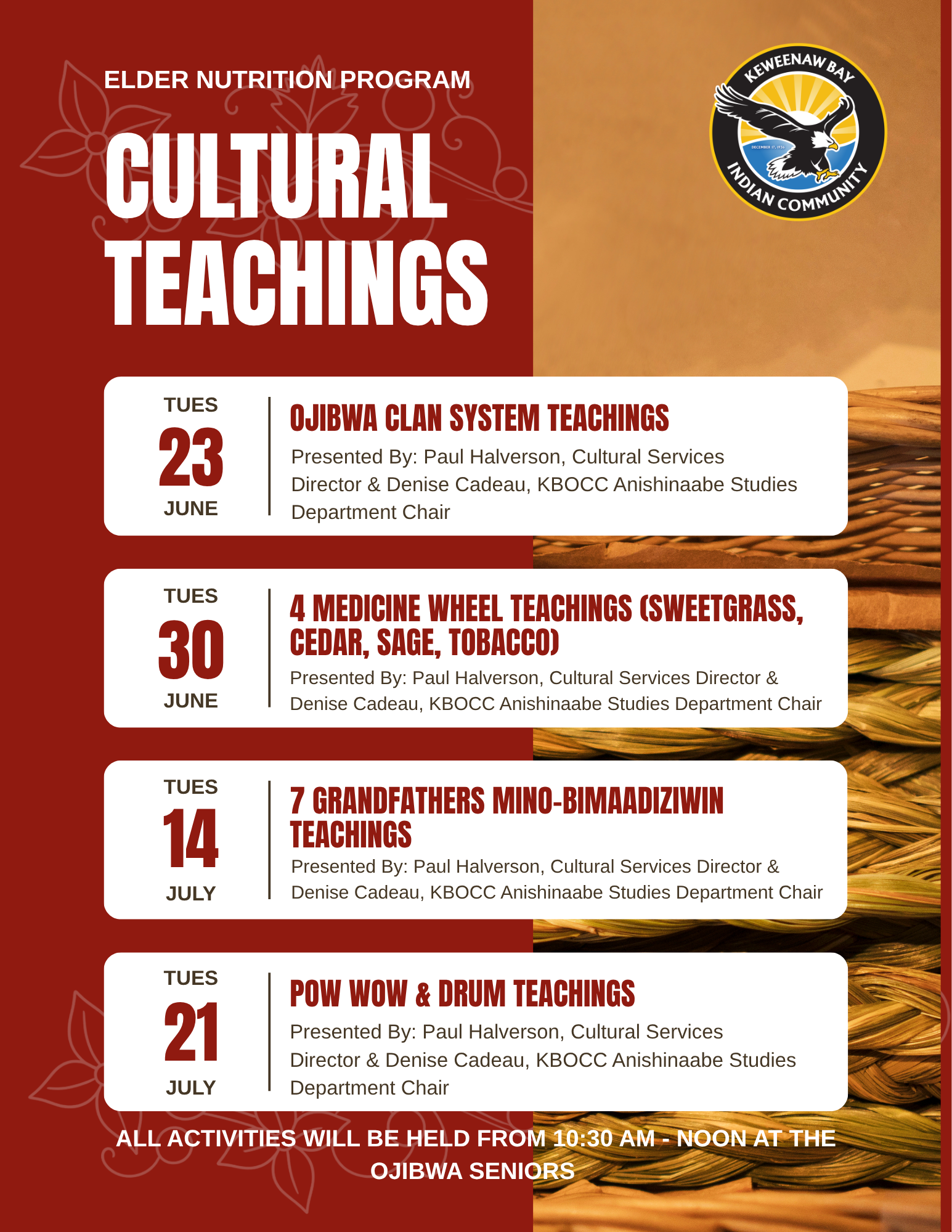 ENP Cultural Teachings Flyer