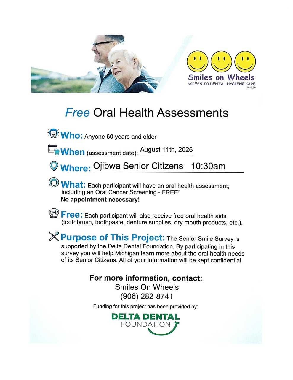 Free Oral Health Assessments notice