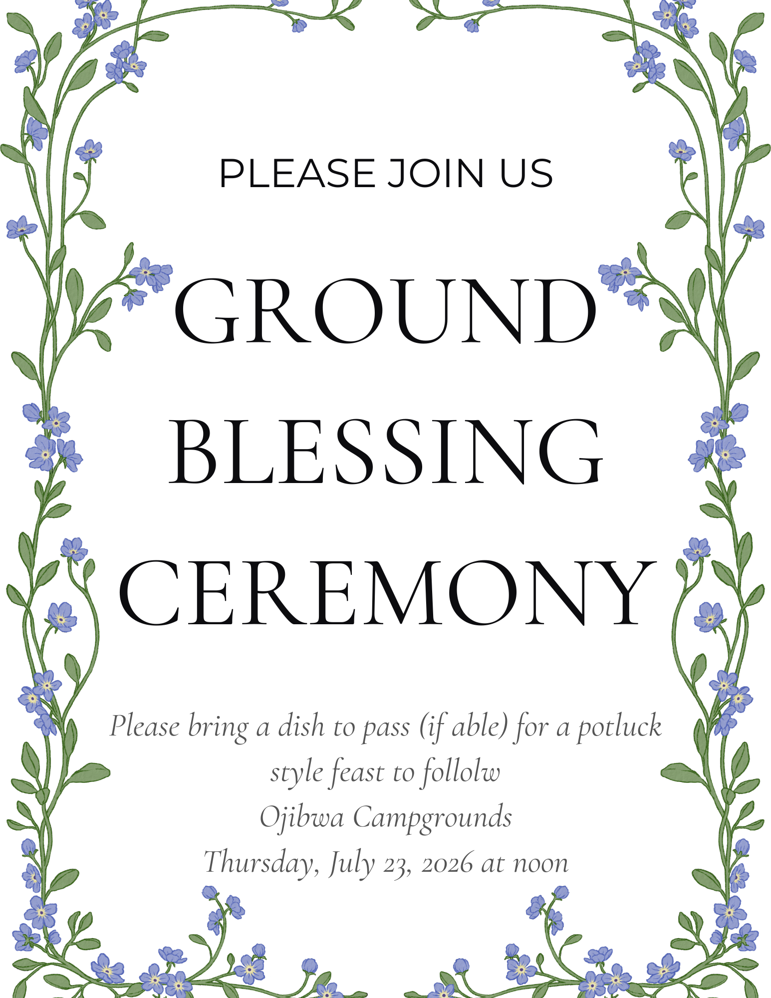 Ground blessing ceremony