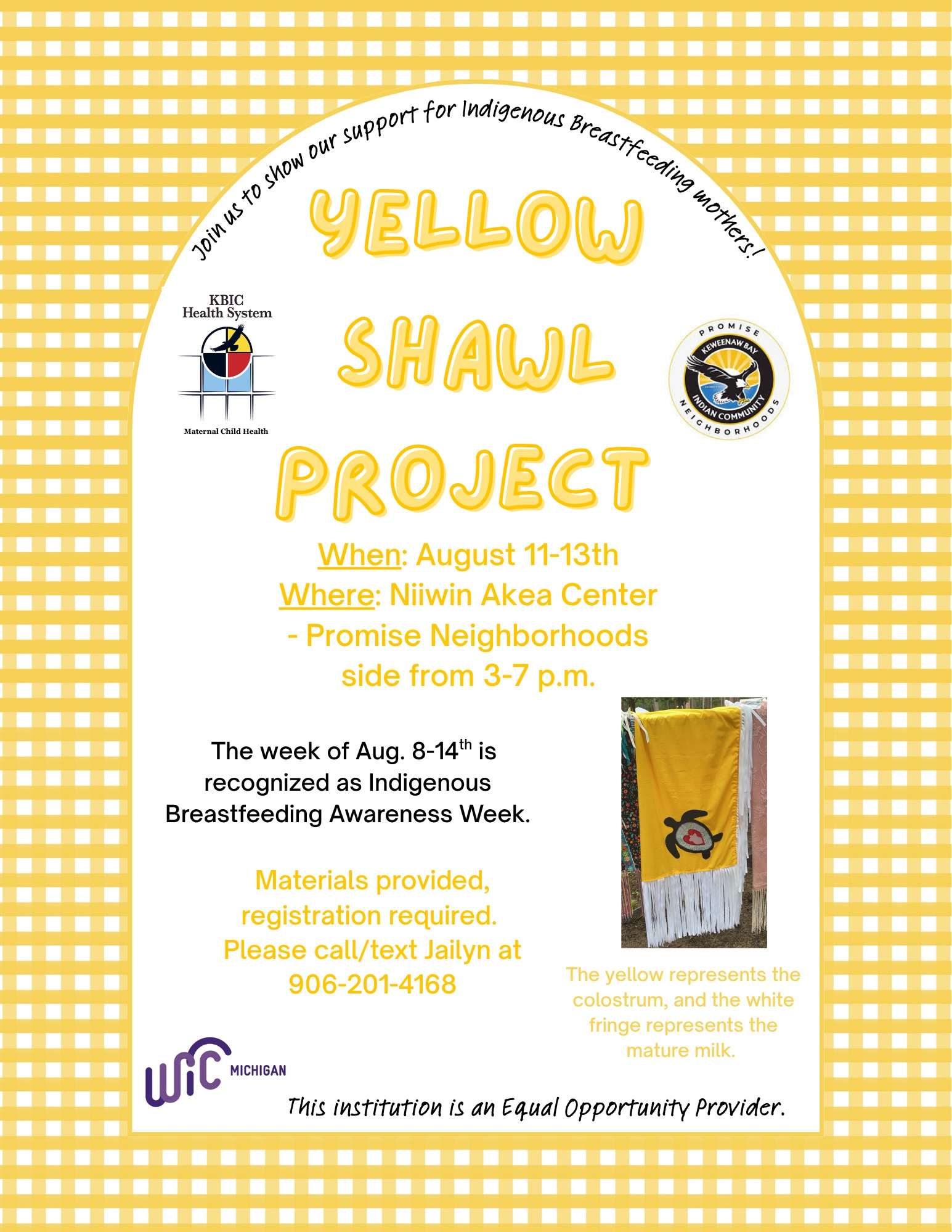 Yellow Shawl Project event notice