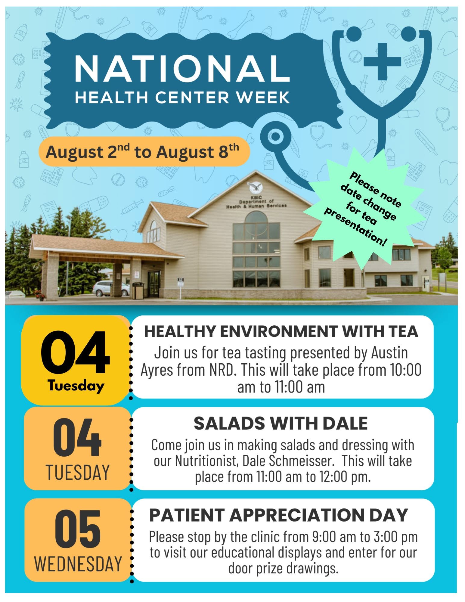 National Health Center Week event notice