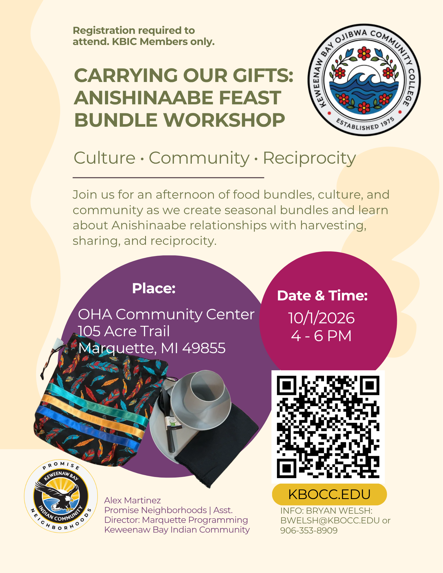 Carrying our Gifts event notice