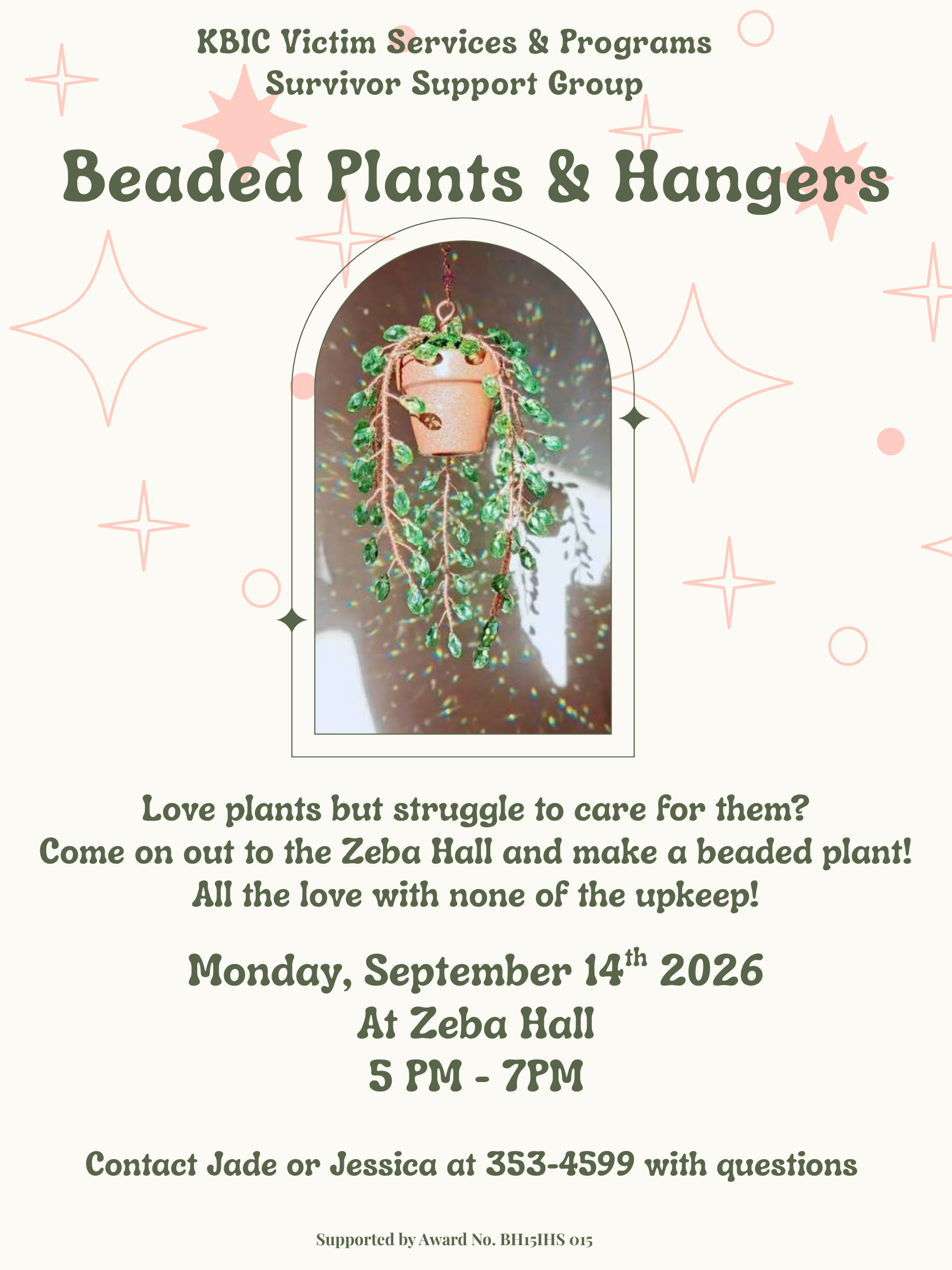 beaded plants & macrame hangers